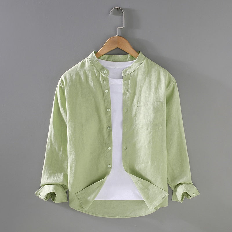 Alphabonix Men’s United Linen Dress Shirt