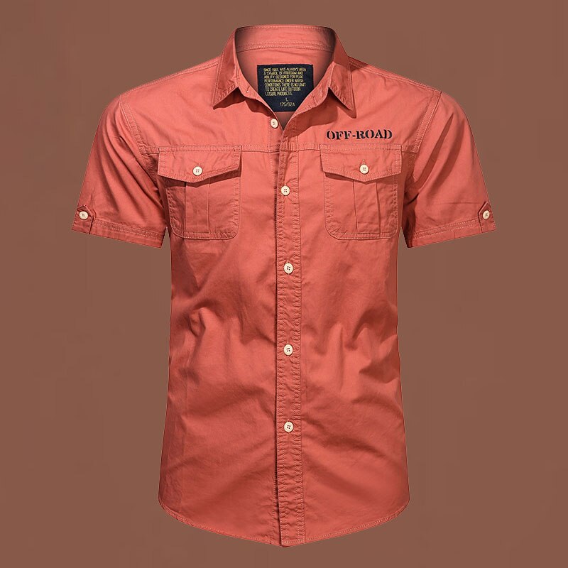 Alphabonix Men’s Off-Road Military Casual Shirt