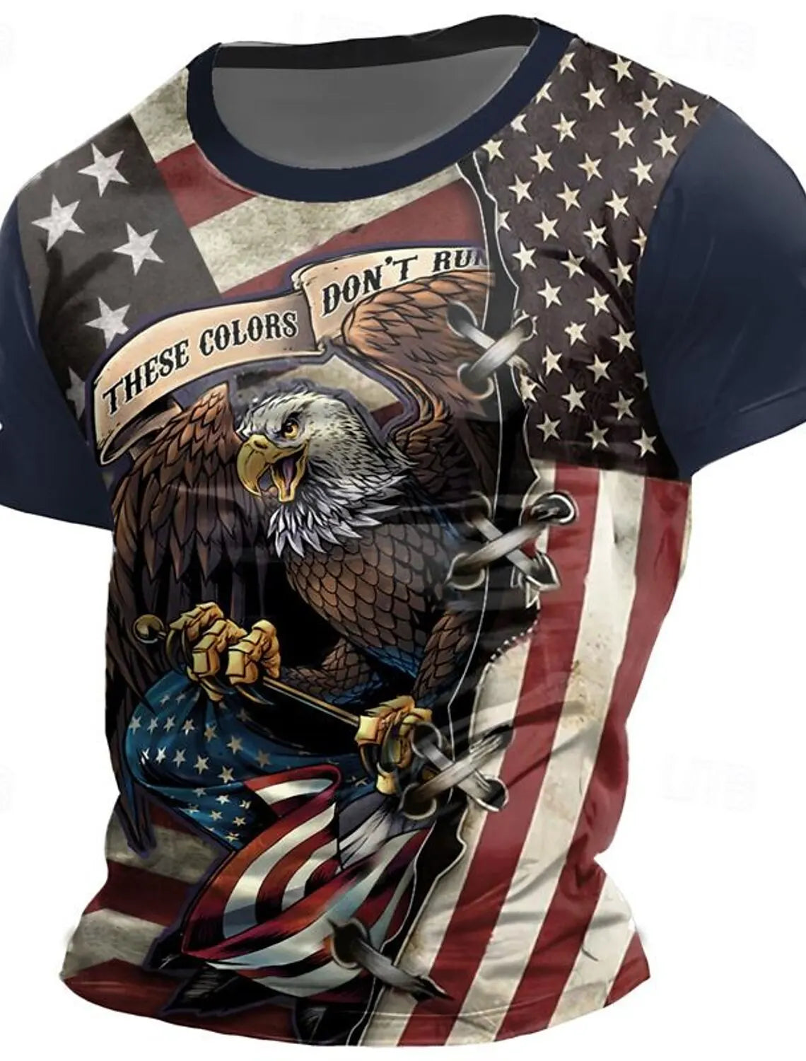 EagleTee™ Men's USA Flag 3D Graphic Tee