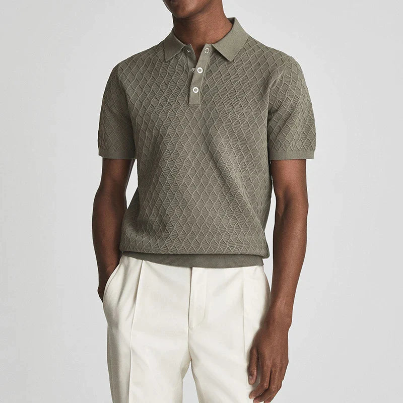 Alphabonix Slim Stretch Polo