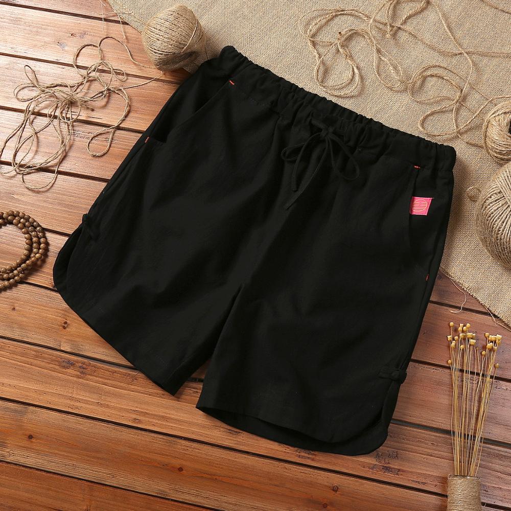 Alphabonix Linen Blend Shorts