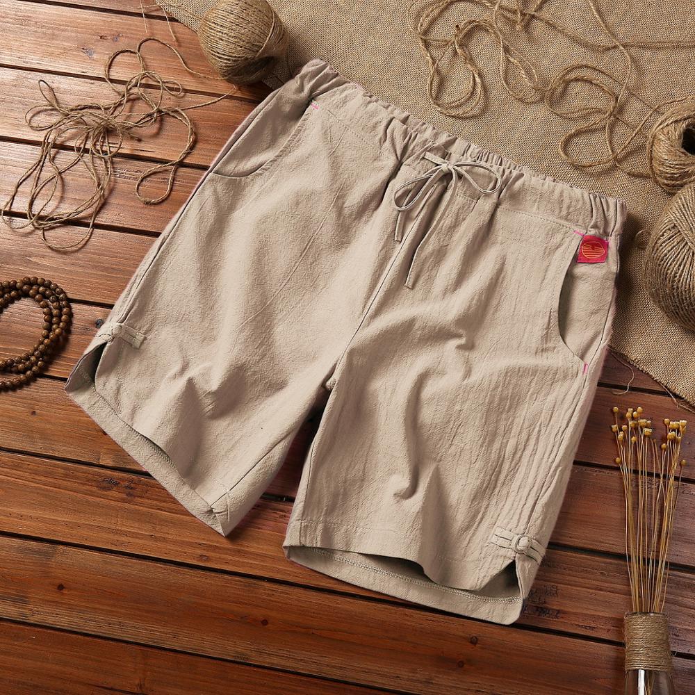 Alphabonix Linen Blend Shorts
