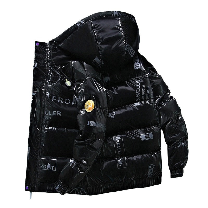 Alphabonix Perky Metallic Puffer Jacket