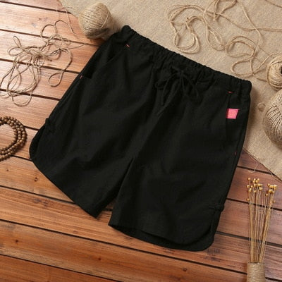 Alphabonix Linen Blend Shorts
