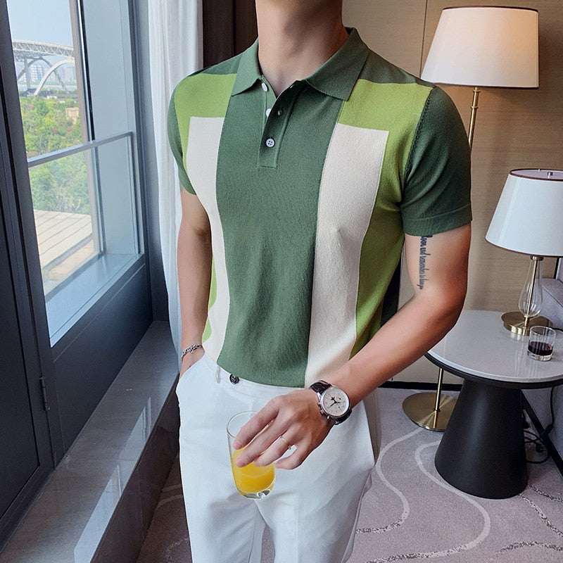 Alphabonix Durham Color-Block Polo Shirt