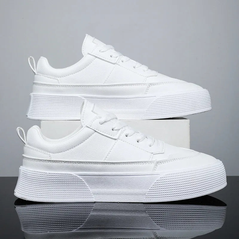 Alphabonix White Mesh Sneakers
