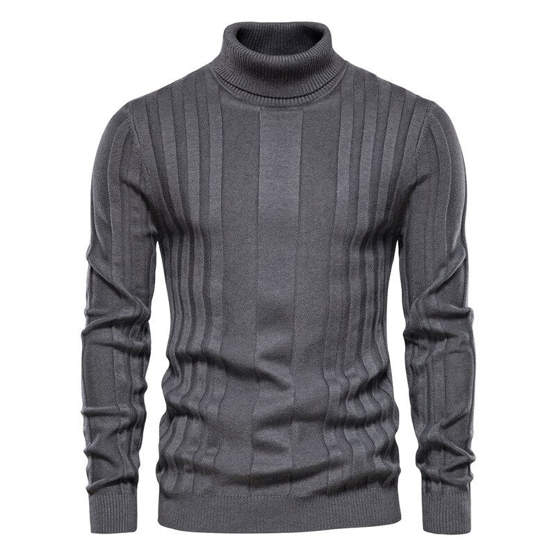 Alphabonix Elliot Ribbed Turtleneck Sweater