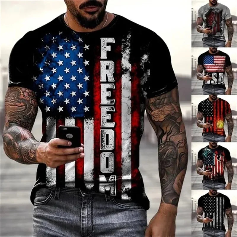 PatriotPrint™ Men's USA 3D Graphic Tee