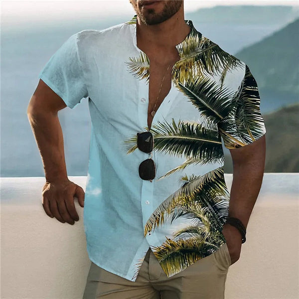 Alphabonix Men's Tropical Wave Shirt