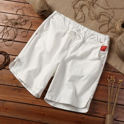 Alphabonix Linen Blend Shorts
