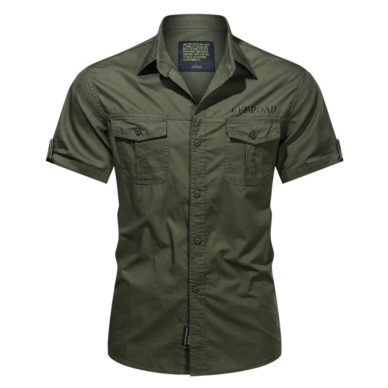 Alphabonix Men’s Off-Road Military Casual Shirt