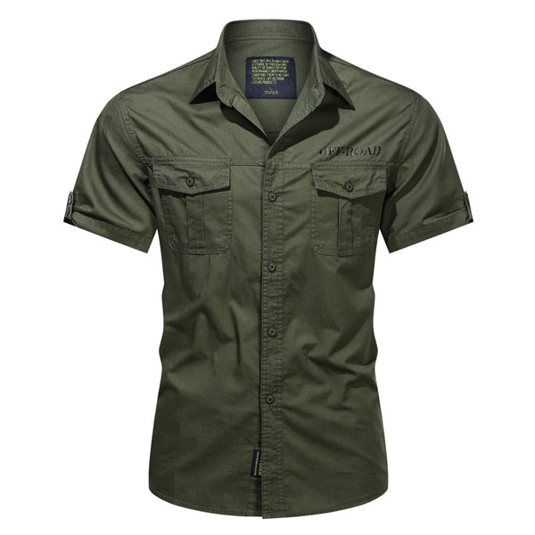 Alphabonix Men’s Off-Road Military Casual Shirt