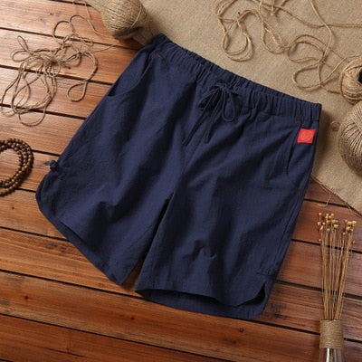 Alphabonix Linen Blend Shorts