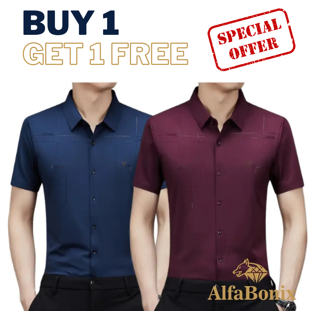 Alphabonix Men's Shirt Alpha Loeveder 2-Pack