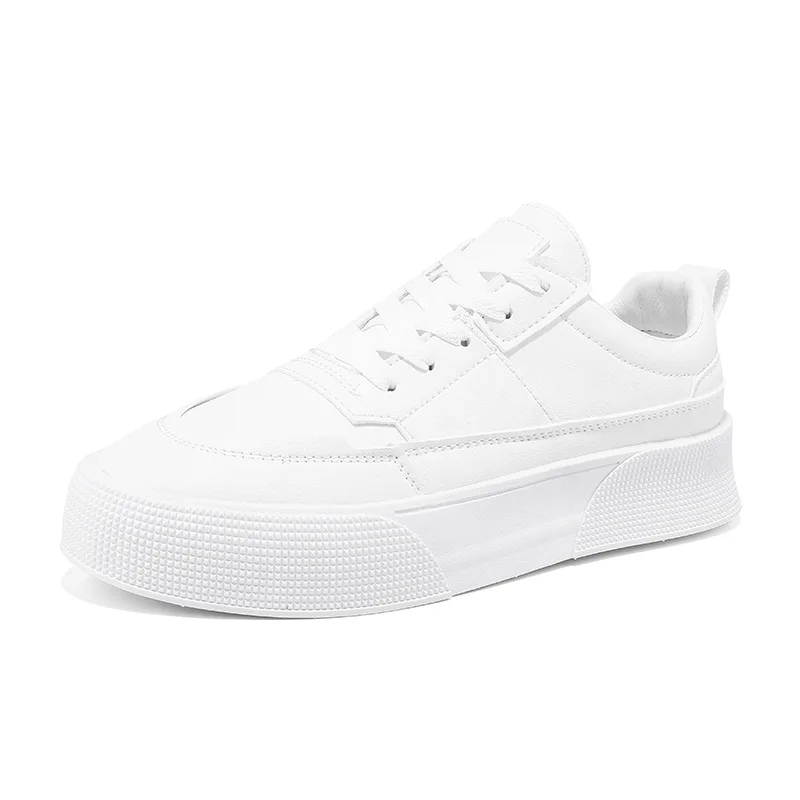 Alphabonix Samuel White Platform — Men's Premium Casual Sneaker