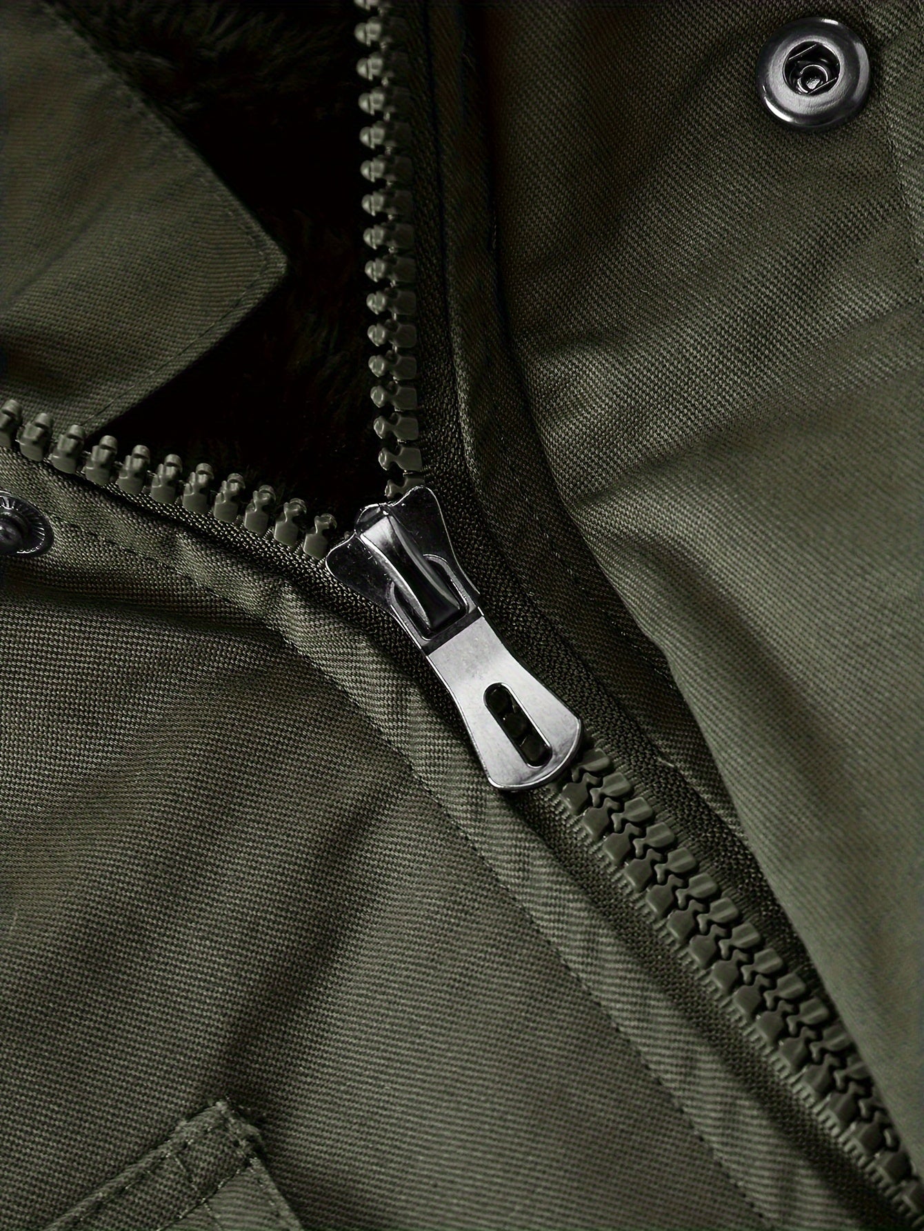 Alphabonix Men's Fleece-Lined Hooded Windbreaker