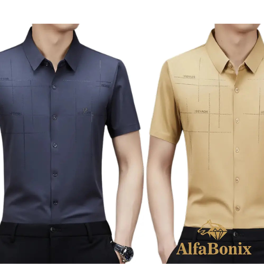 Alphabonix Men's Shirt Alpha Loeveder 2-Pack