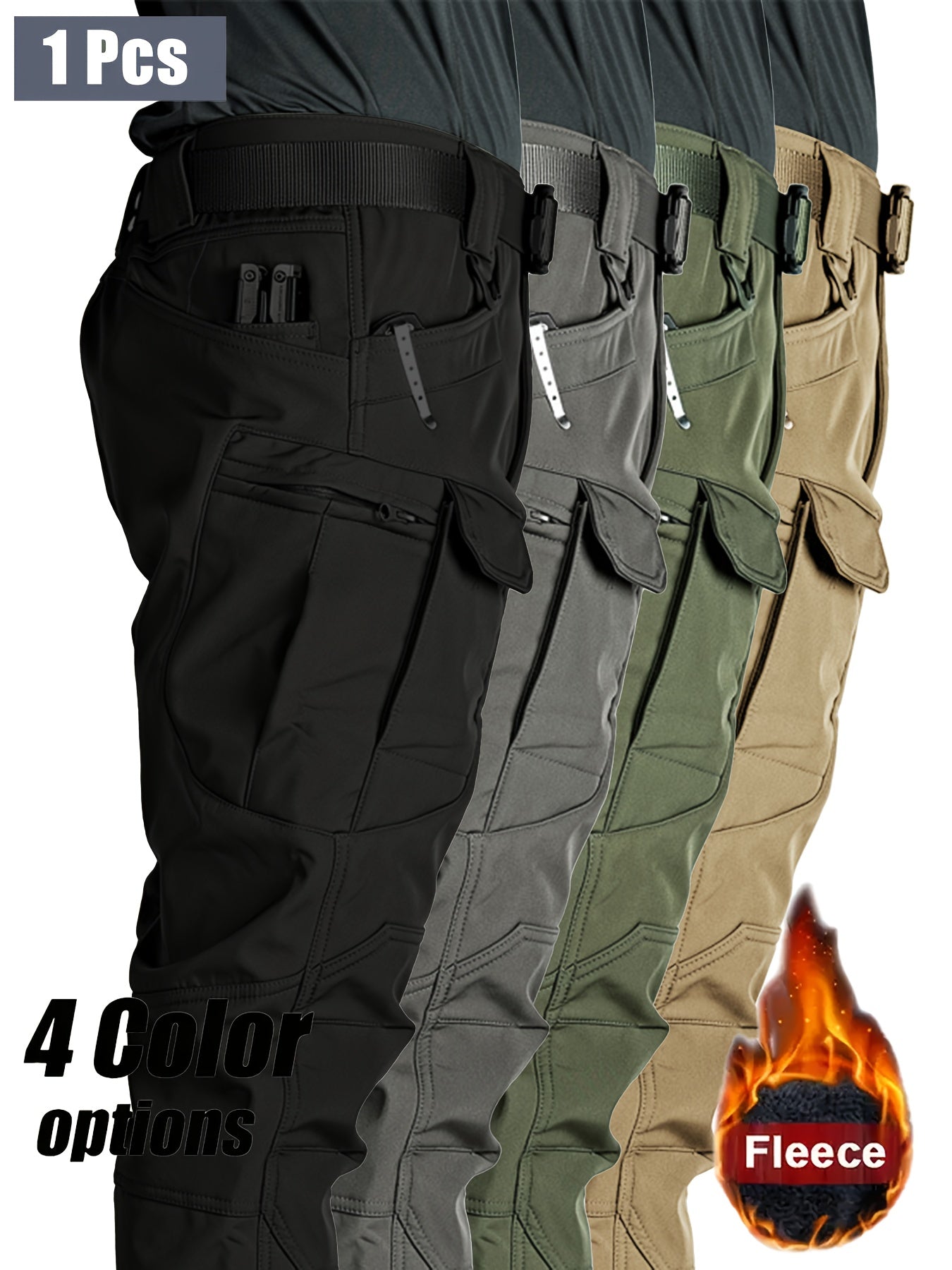 Alphabonix Men’s Tactical Winter Cargo Pants