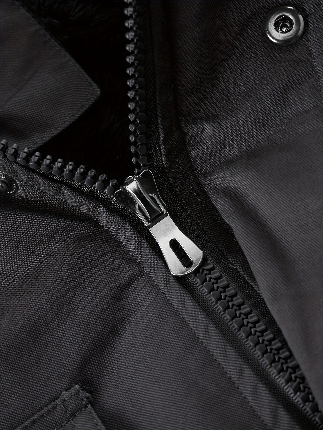 Alphabonix Men's Fleece-Lined Hooded Windbreaker