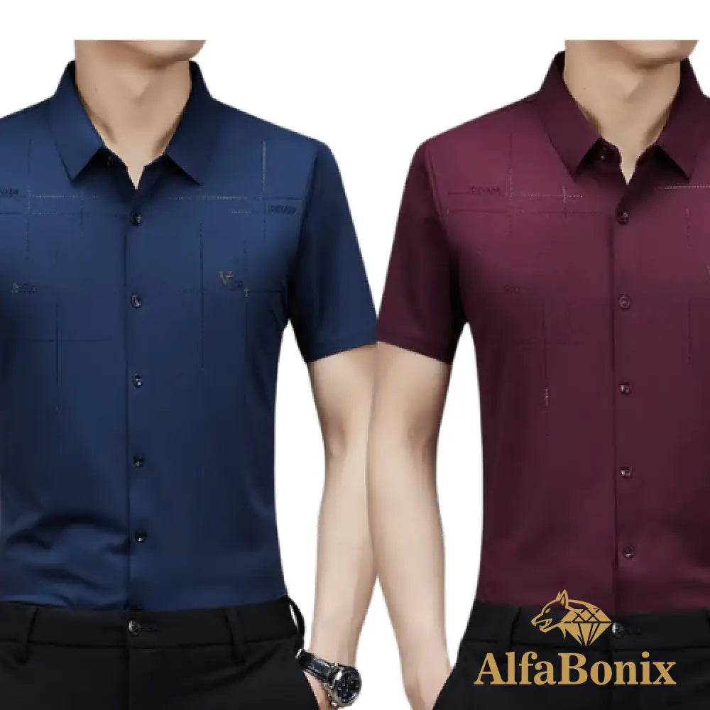 Alphabonix Men's Shirt Alpha Loeveder 2-Pack