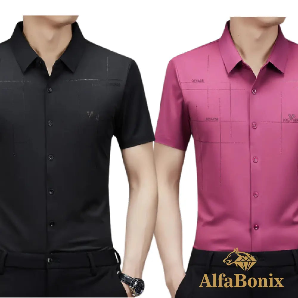 Alphabonix Men's Shirt Alpha Loeveder 2-Pack