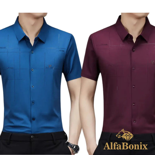 Alphabonix Men's Shirt Alpha Loeveder 2-Pack