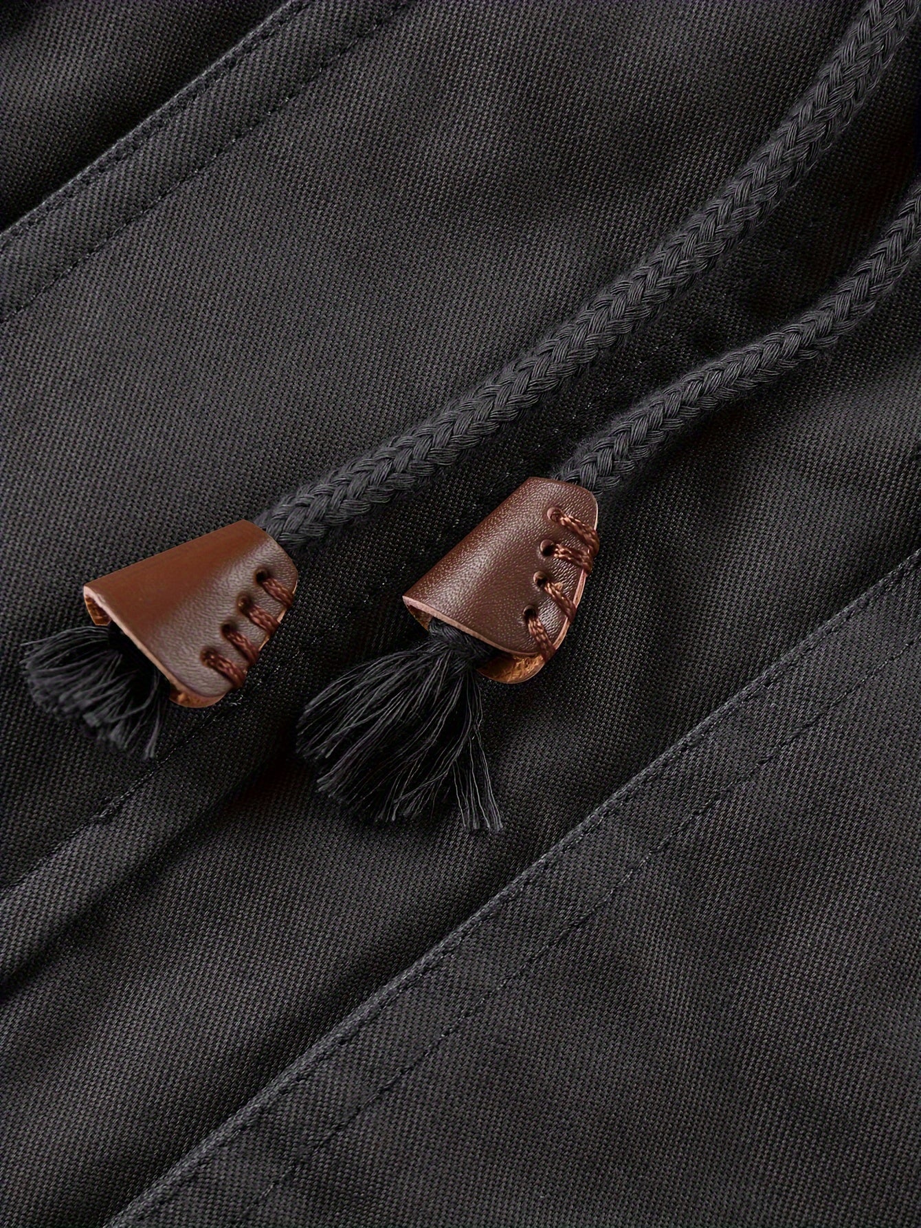 Alphabonix Men's Fleece-Lined Hooded Windbreaker