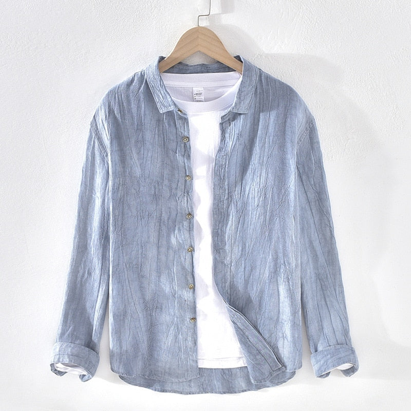 Alphabonix Town Linen-Blend Shirt