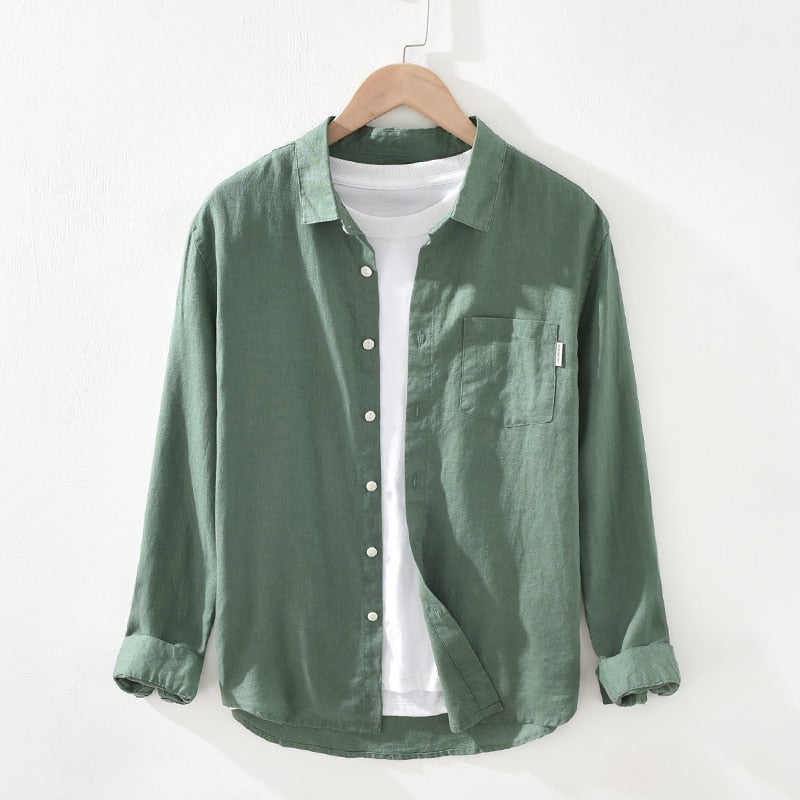 Alphabonix Newcastle Linen Shirt
