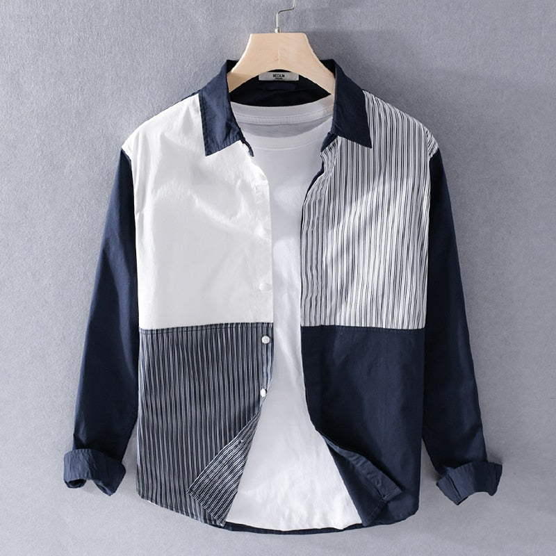 Alphabonix Hobart Striped Cotton Shirt