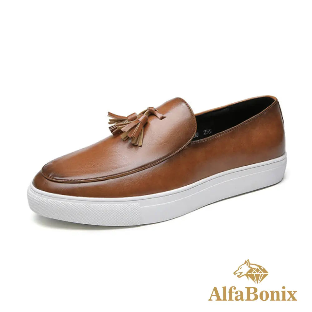 Alfabonix Vienna Men's Loafer – Caramel