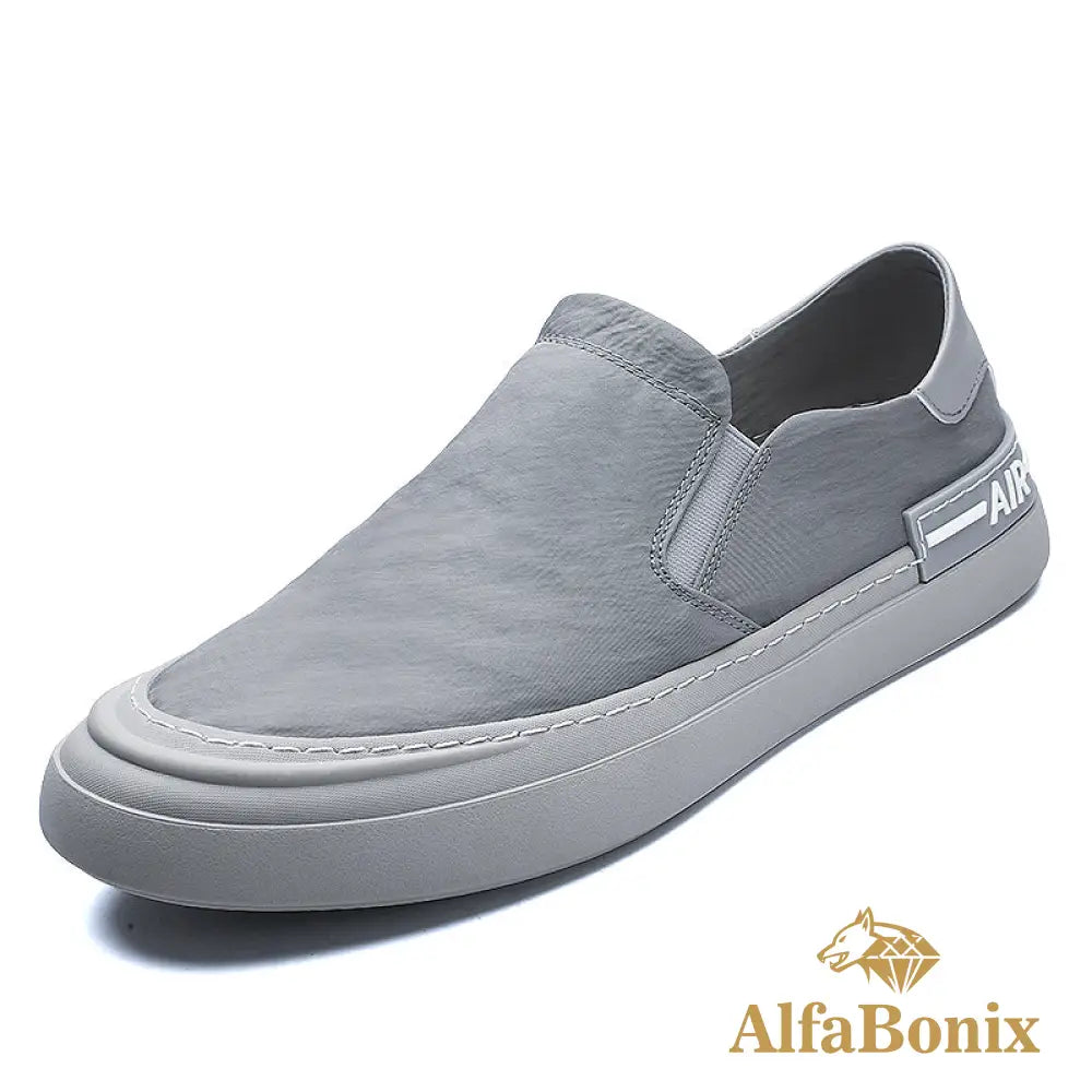 Alphabonix Vienna men's loafer in grey